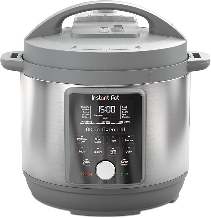 Instant Pots Duo Plus, 6-Quart Whisper Quiet 9-in-1 Electric Pressure Cooker