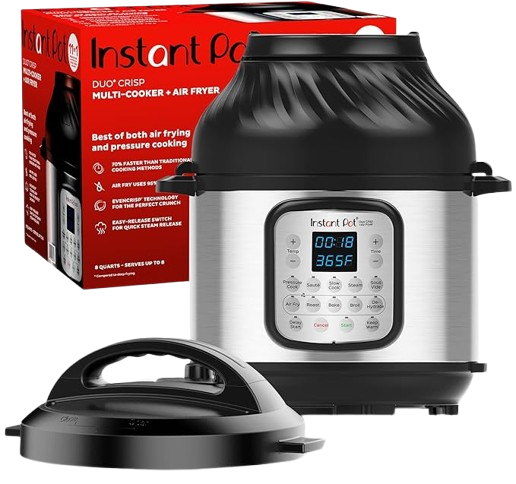 Instant Pots  Duo Crisp 11-in-1 Air Fryer and Electric Pressure Cooker 