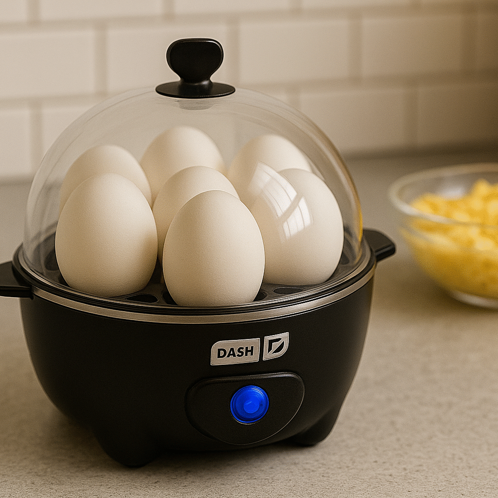 DASH Rapid Egg Cooker Aqua – Compact Kitchen Tool for Perfect Boiled, Poached, or Scrambled Eggs – with Accessories