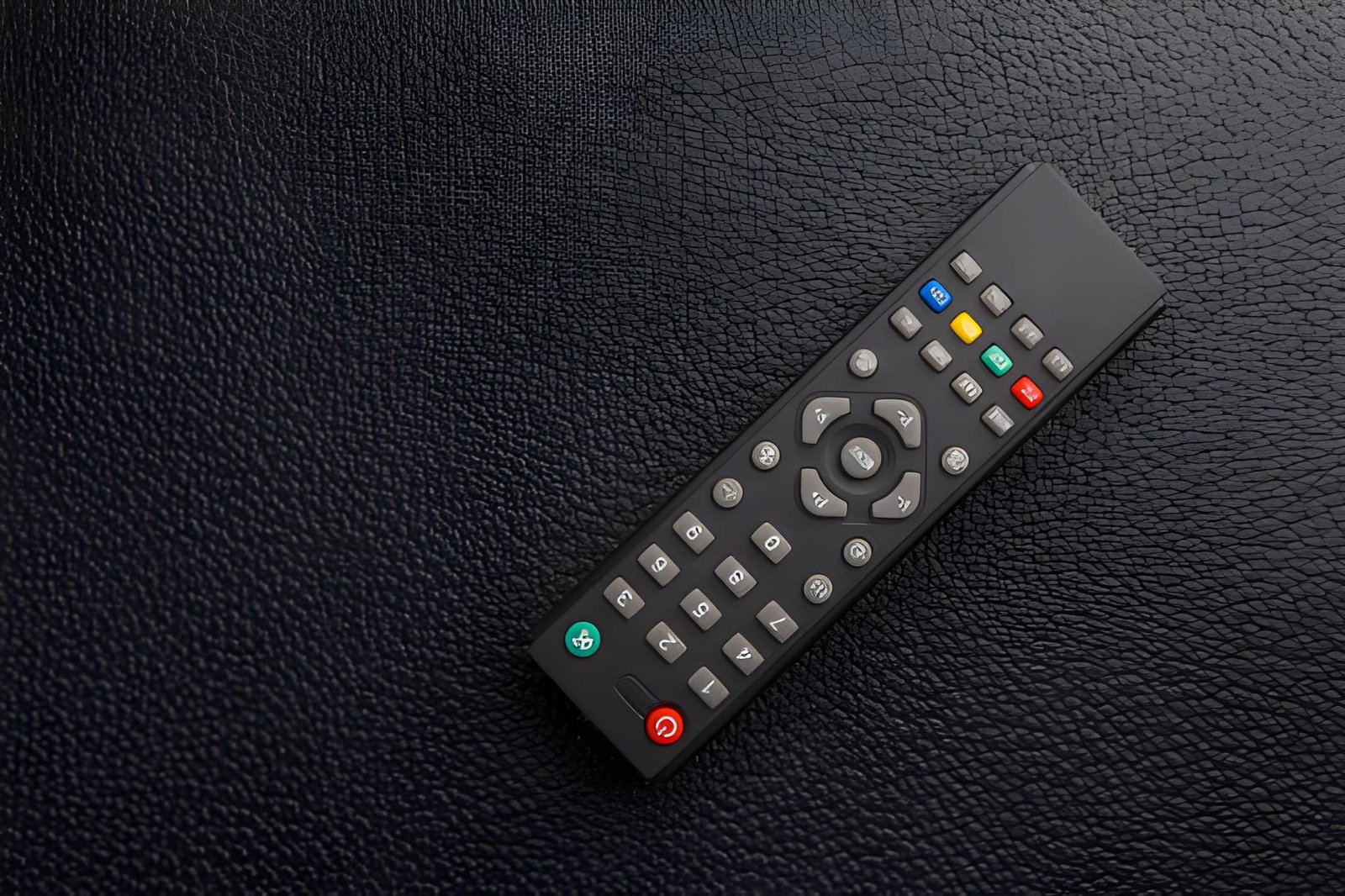 Like-new Amazon Fire TV Stick HD with Alexa voice remote, showing TV controls and streaming apps like Netflix and Prime Video on smart TV"