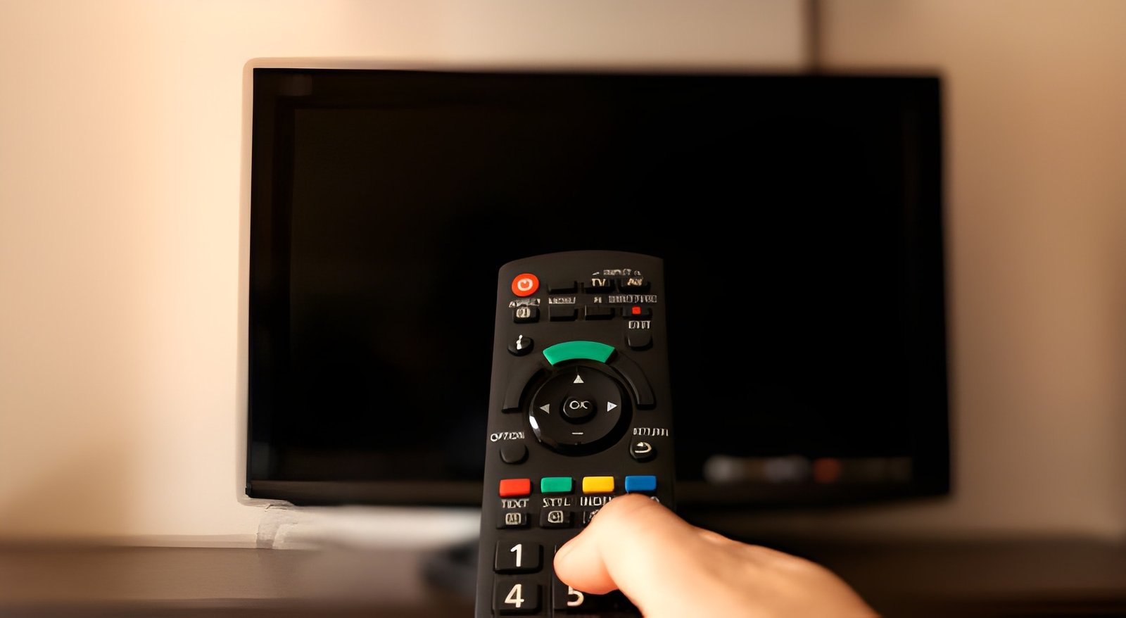 Refurbished Like-New Fire TV Stick 4K Max connected to 4K TV, showing AI Fire TV interface with Alexa remote and Dolby Vision streaming.
