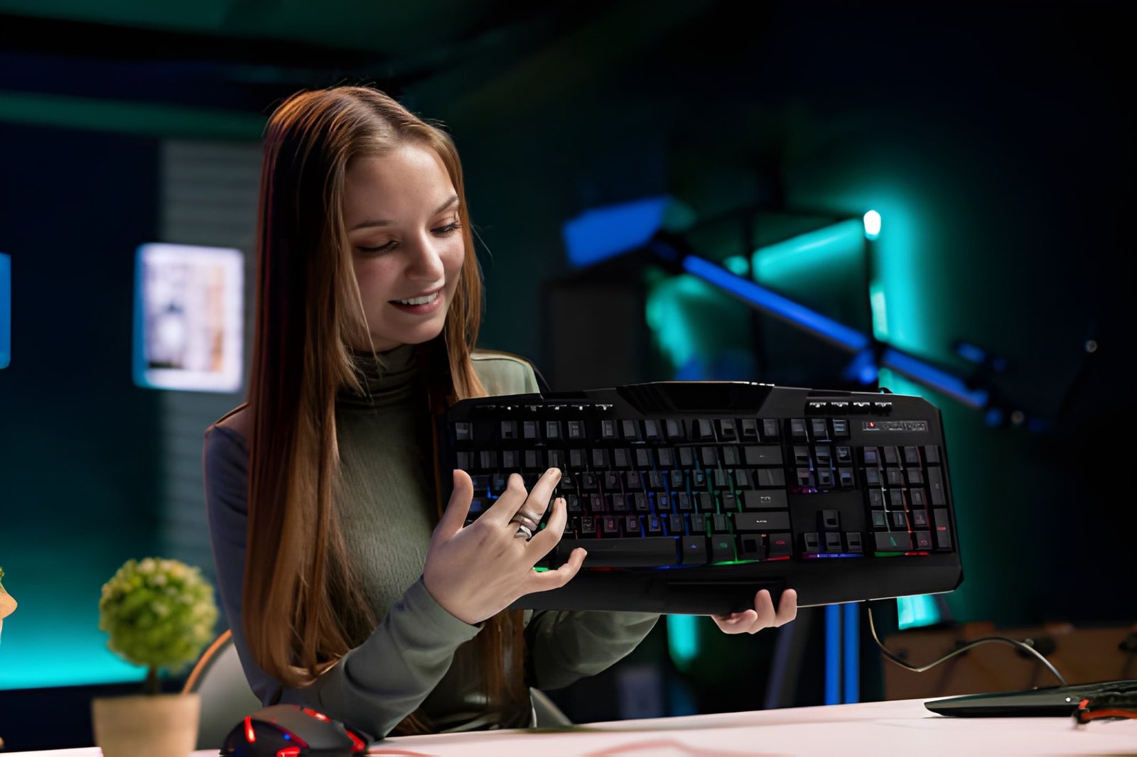 Redragon S101 Gaming Keyboard and Mouse Combo – One of the best gaming keyboards under $50 featuring RGB backlit keys, ergonomic wrist rest, and programmable gaming mouse."