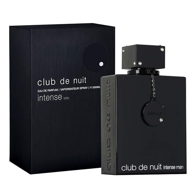 Armaf Club De Nuit Intense for Men Eau de Parfum 6.8 oz — a premium affordable long-lasting perfume for men with fruity, woody, and musky fragrance notes”