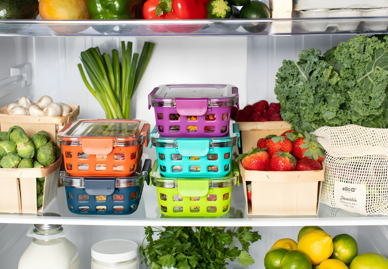 Best Amazon Pomeat Fridge Organizer with clear fridge storage bins for neat and clutter-free kitchen organization.