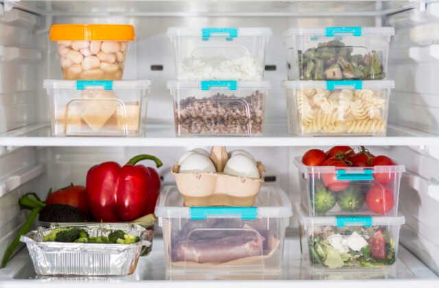 Pomeat 10 Pack Fridge Organizer Best Amazon Pomeat Fridge Organizer with clear fridge storage bins for neat and clutter-free kitchen organization.