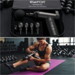 Massage Gun Deep Tissue,Percussion Back Massager Gun for Athletes Muscle Massage Gun for Pain Relief with 8 Massage Heads & 20 Speeds (Matte Black)