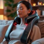 AMZPONY® Cordless Neck Massager for Pain Relief Deep Tissue, Rechargeable Shiatsu Neck and Back Massager with Heat Kneading Shoulder Massage for Body Muscle Pain Relief,Gifts for Dad Mom Friends